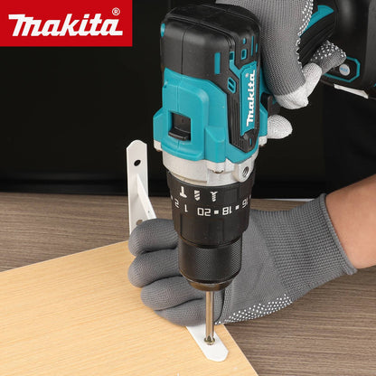 Furadeira Parafusadeira a Bateria 18V DDF487 Makita, Motor Brushless, Ferramenta Elétrica Adequada para Bateria 18V