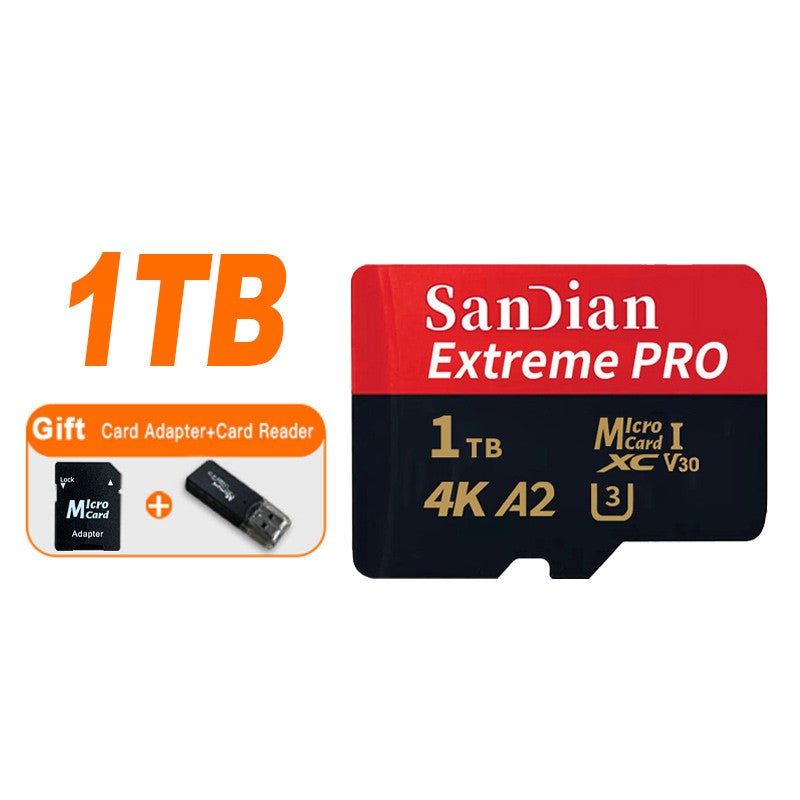 Cartão Micro SD TF Original 128GB 256GB Classe 10 Cartão de Memória de Alta Velocidade U3 4K 512GB Cartão Flash TF 1TB para Smartphone Câmera Drone