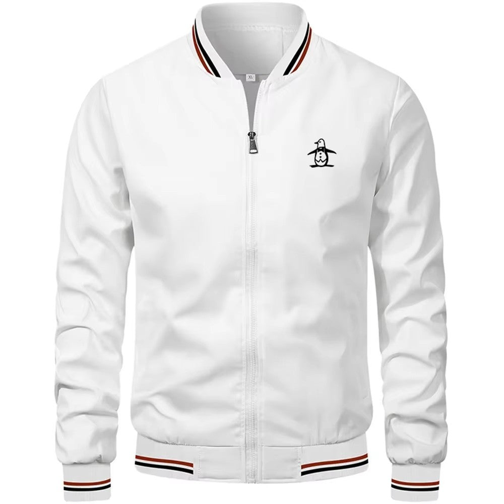 New/Korean/Golf/Men's stand up collar jacket zipper sportswear, Spring and Autumn fashion men's outdoor casual zipper jacket