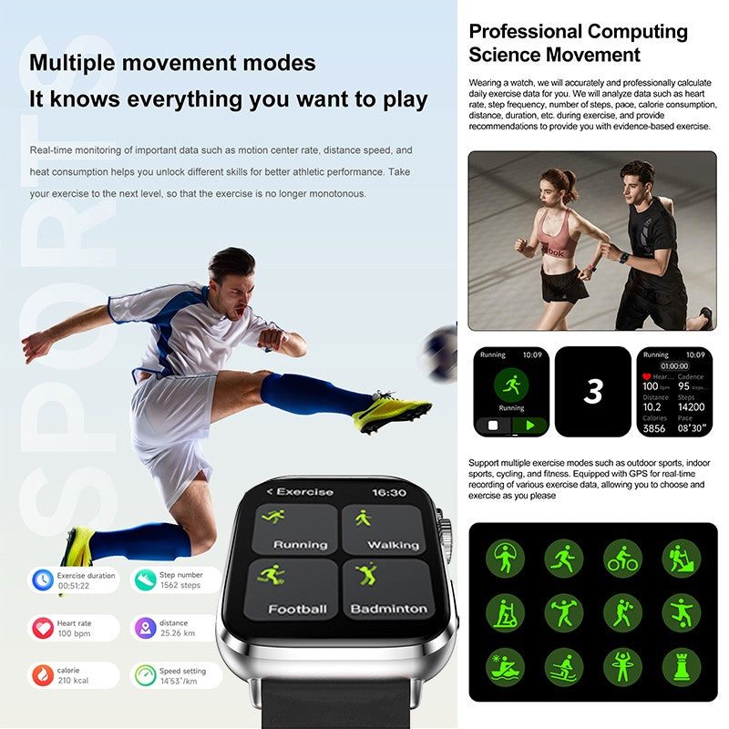 2025 Novo Para Xiaomi Redmi Watch 5 Chamada Bluetooth GPS Rastreamento NFC Frequência cardíaca IP68 À prova d'água Esporte Fitness Pulseira inteligente Unissex