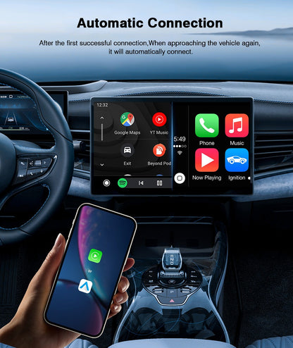 2 in 1 Wired to Wireless Carplay Android Auto Mini Box Dongle Wireless Carplay Adapter For Toyota Mazda Chevrolet Ford Hyundai