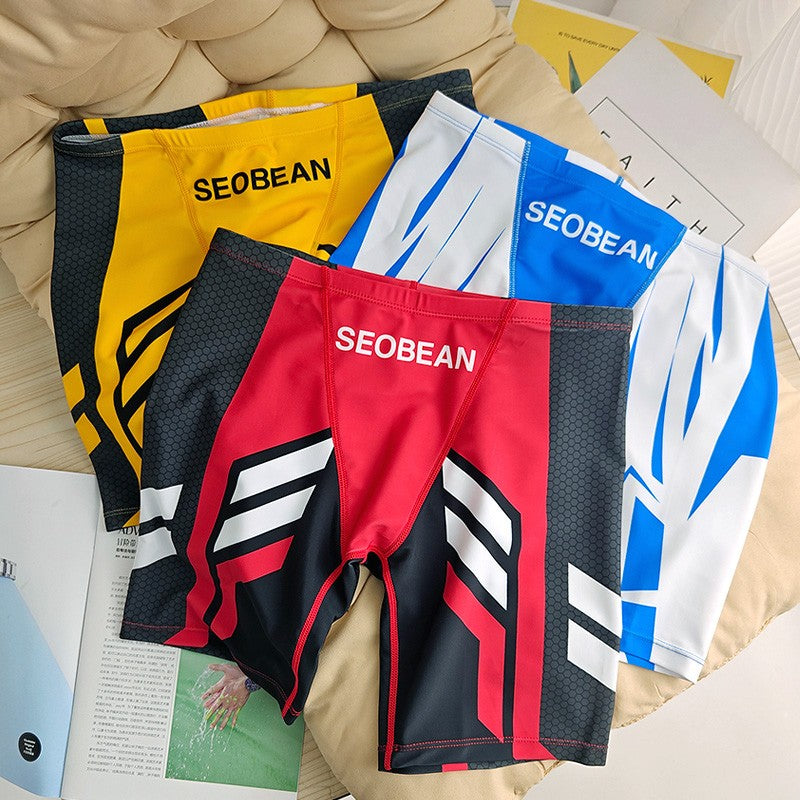 SEOBEAN Men's Low-Waist Boxer Shorts Swimming Trunks Hot Spring Pants Men's Swimsuit Comfortable Briefs Water Sports Gear