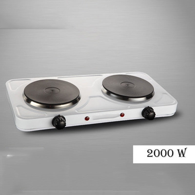 110/220V Electric Burner Hotplate Coffee Heating Stove 2 Pots Heater Induction Cooker Stove Furnace Adjustable Temperature 2000W