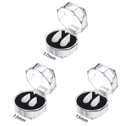 1-5pcs Vampire Teeth Fangs Dentures Props Halloween Costume Props False Teeth Solid Glue Denture Adhesive Halloween Party Decor