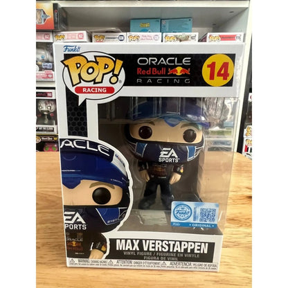 Funko Pop Verstappen Boneco de Ação Oficial Genuíno Modelo Red Bull Racing Team 14 Escultura de Vinil Bonecos Presentes Colecionáveis de Fãs