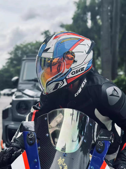 Capacete de bebida, capacete de motocicleta, capacete aberto, espelhos duplos masculinos e femininos, capacete de inverno para todas as estações, 3C e DOT do