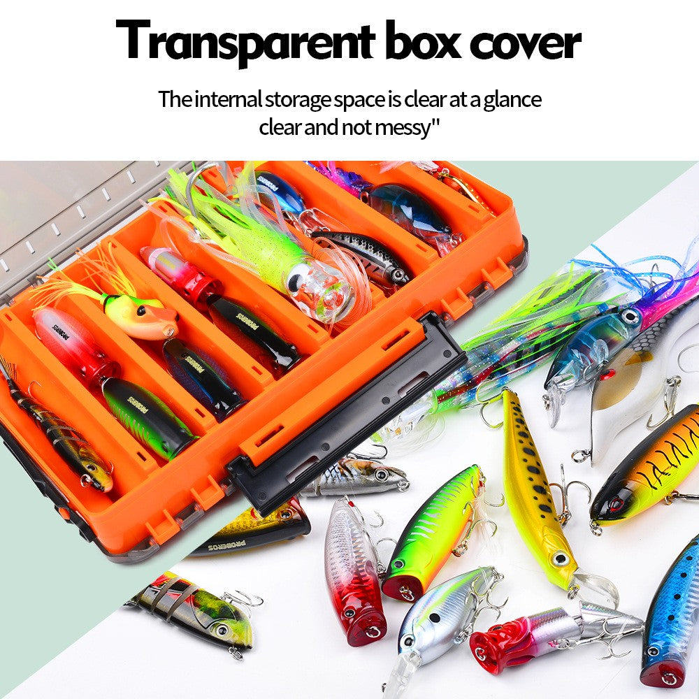 Caixa de pesca dupla face versátil com 10 compartimentos – durável, fácil acesso, organizador de ferramentas e iscas para todas as suas aventuras de pesca