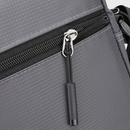 Men's Multifunctional Shoulder Bag Water-Resistant Briefcase Durable Oxford Cloth Business Tote with Multiple Compartments