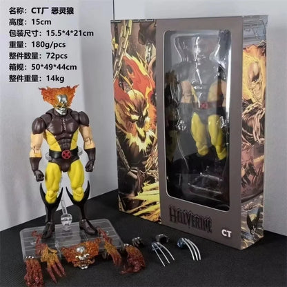 Ct Toys Mafex138 Wolverine Boneco Articulado PVC Mafex 96 Boneco X-Men Versão Quadrinhos Estatueta Colecionável Modelo Brinquedos Presentes Infantis