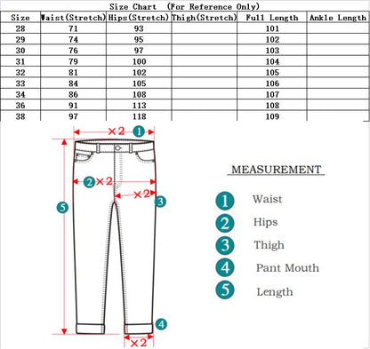 Men Winter Thermal Jeans Snow Warm Stretch Straight Jeans Man Fleece Denim Long Pants Cool Narrow Leg Slim Fit Blue Trousers