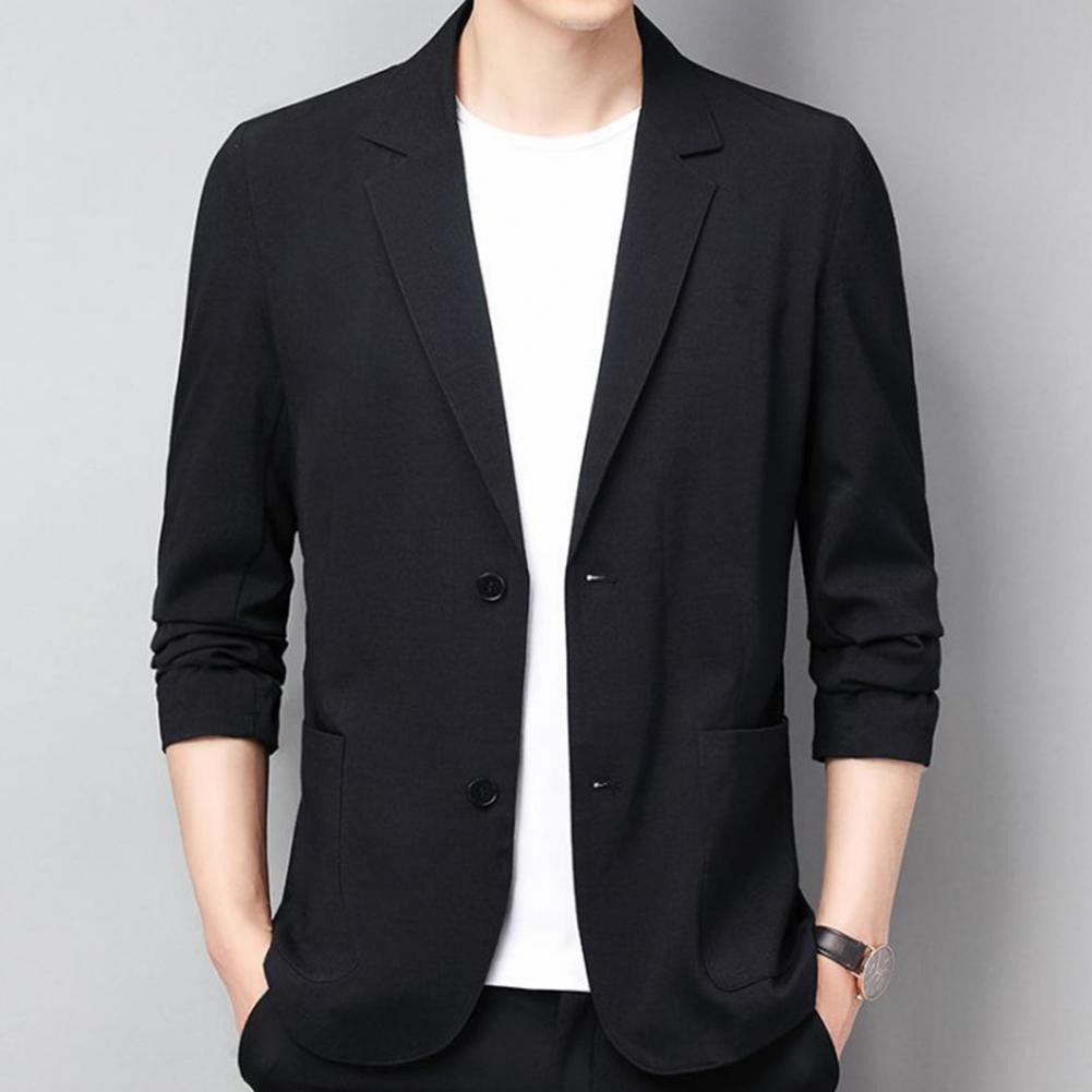 Summer Men Thin Coat Men s Suit Jacket Autumn Linen Solid Color Casual Suit Korean Slim Fit Formal Business Suit Jacket