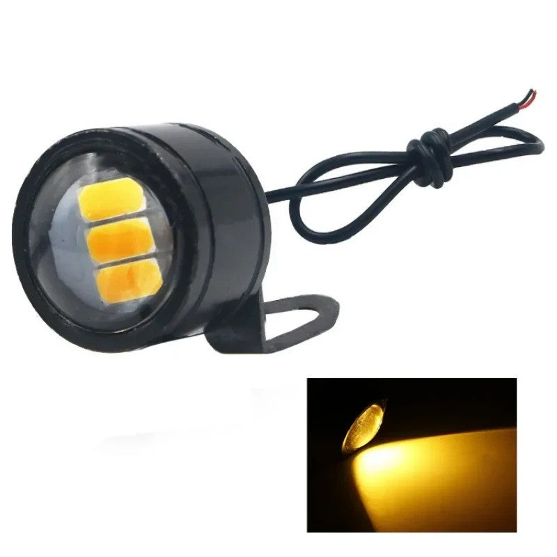 Motorcycle Flash Strobe Eagle Eye Luz Diurna de Moto Lâmpada de Nevoeiro Farol Moto Acce Hoc para 2pcs Mini Luz LED