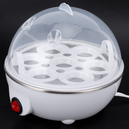 Panela Elétrica de Ovos para Uso Doméstico, Cozedor de Ovos para Café da Manhã, Mini Panela de Ovos Multifuncional, Vaporizador de Camada Única para Cozinha
