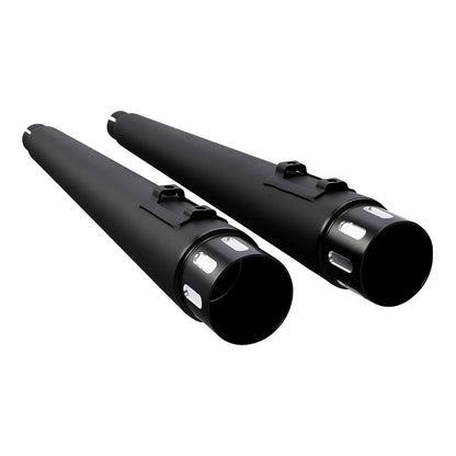 Motorcycle 4' Exhaust Pipes For Harley Touring Road King Models With Dual Exhaust 1995-2016 2015 2014 2013 2012 11 Black/Chrome