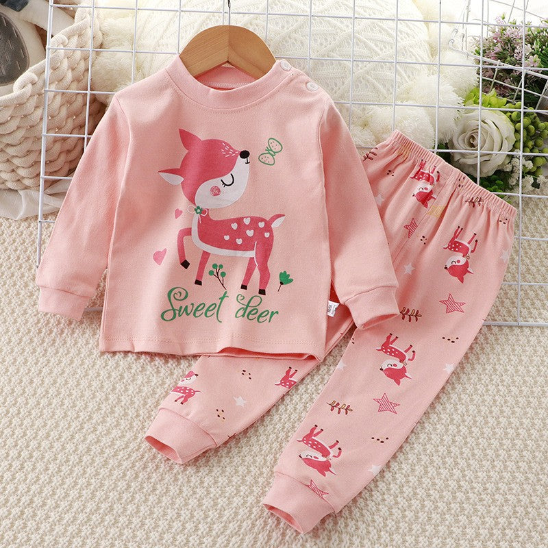 Cute Minnie Little Girl's Set 2024 Children's Cartoon baby girls clothes Spring Baby boys clothes Toddler Print kids clothes Set