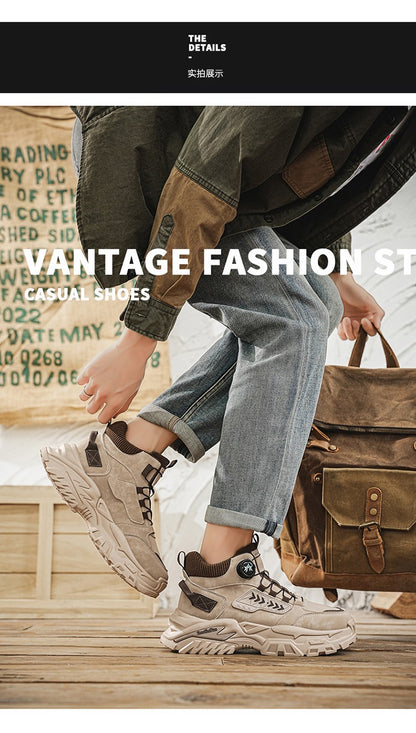 New Men's Casual Outdoor Construction Site Work Durable Safety Shoes, Black for Outdoor Mountain Climbing and Hiking Sports