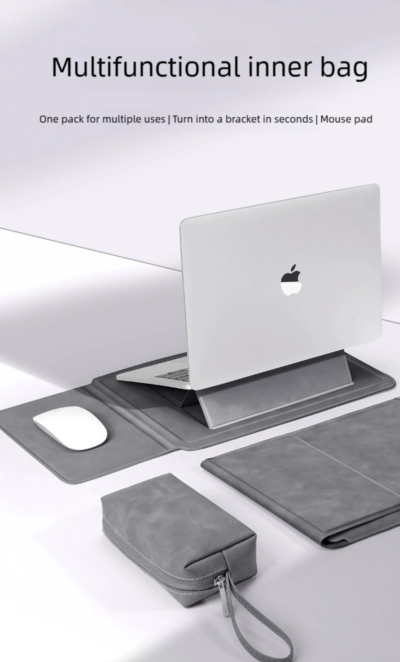 Laptop Sleeve Case 13 14 15 15.6 16Inch For Huawei HP DELL Bag For Macbook Air Pro 13 13.6 M4 Notebook Case with stand Men Women