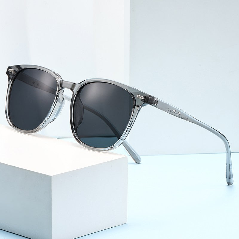 2025 New Ultra Light Square Black Face Enhancing Sunglasses With Trendy Natural Color And Uv Resistant  Sunglasses 3069