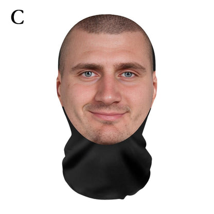 New 3D Printed Mask Full Face Mask Simulation Character Celebrity Face Funny Headgear for Fans Cosplay Role Play Face Mask