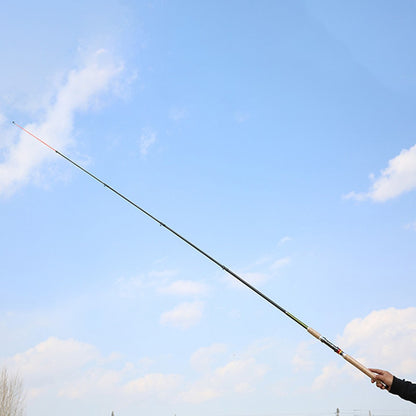 Vara de Pesca Telescópica de Fibra de Carbono 2.1M 2.4M 2.7M Vara Portátil de Viagem M Potência para Pesca de Robalo, Lúcio e Carpa