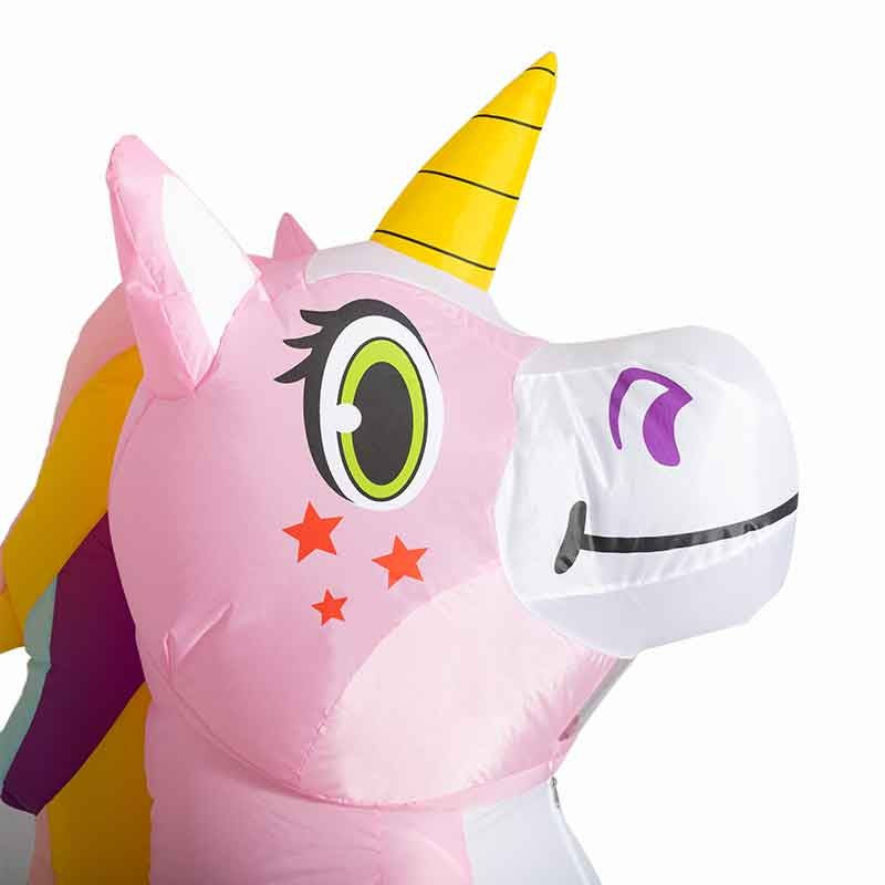 Inflatable Unicorn Costume Adult Kids Rainbow Halloween Costumes for Wommen Men Adult Carnival Mascot Christmas Cosplay