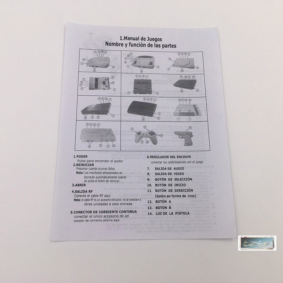 New D76 8bit AV version tv video game console for game console Support game card
