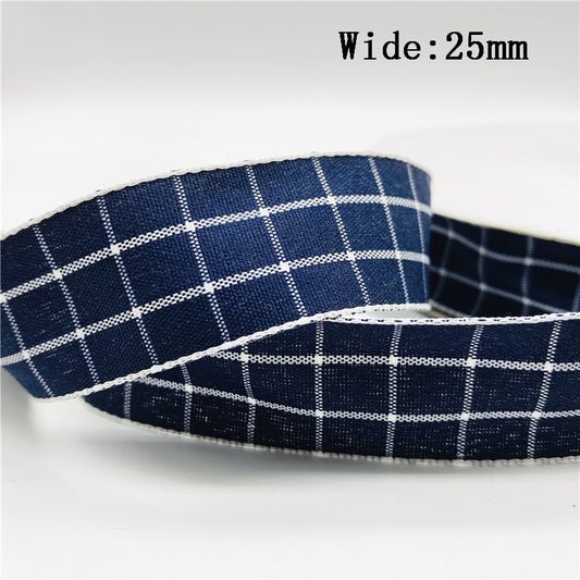 5yards/Lot 10mm 25mm Plaid Ribbon Christmas Decor Ribbon For Handmade Design Christmas Decoration DIY Gift Wrapping