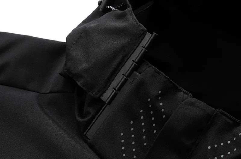 Spring Autumn New Men Casual Jacket Men Outdoor Windproof Waterproof Athletes Jacket Coat Detachable Hat Jackets Male M-5XL