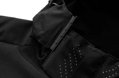 Spring Autumn New Men Casual Jacket Men Outdoor Windproof Waterproof Athletes Jacket Coat Detachable Hat Jackets Male M-5XL