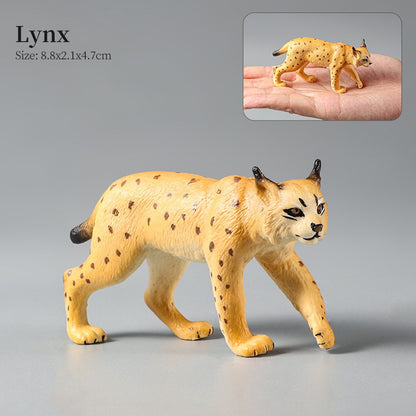 Conjunto de Brinquedos Montessori de Animais Selvagens - Leão Elefante Antílope Miniaturas de Animais Figuras de Ação Zoológico Presente Educacional para Crianças