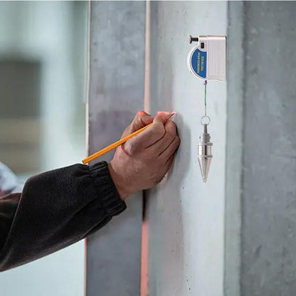 Prumo Retrátil com Fio de Nível Automático Ferramenta de Construção Estável para Projetos Domésticos e de Estúdio