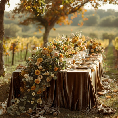 1 PC Luxury Velvet Rectangular Tablecloth Soft And Durable, Elegant Table Setting, Wedding Party, Christmas, Themed Party