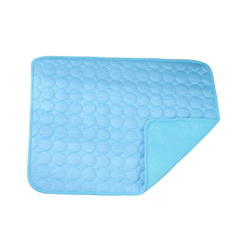 Tapete Gelado para Cães e Gatos, Colchonete Refrescante de Seda Gelada e Antiumidade para Animais de Estimação, Almofada para Dormir no Verão, 5 tamanhos