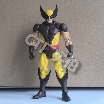 New CT Toys Mafex 96 Wolverine Boneco Marrom Quadrinhos X-Men Boneco de Ação Mafex 138 Shf Anime Estatueta Modelo Ko Brinquedo Presentes