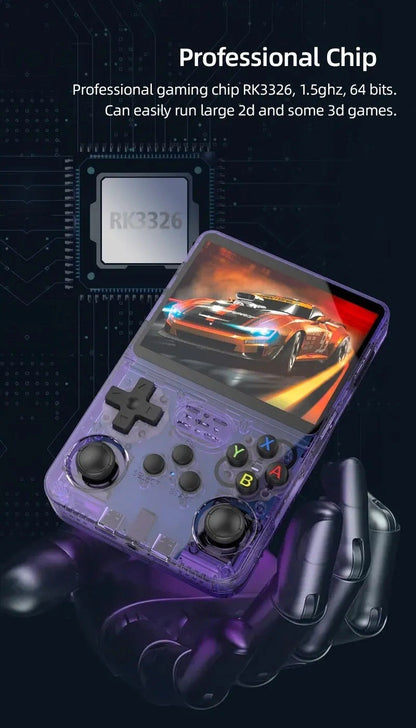 R36S Original Retro Handheld Game Player Arkos System 3.5" IPS Screen Portable 64/128GB Hall Effect Emulator Wireless Gamepad