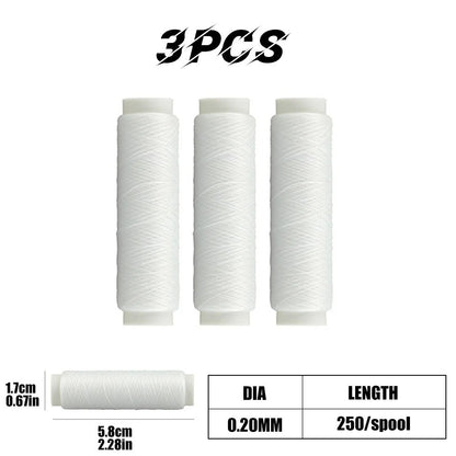 Linha de pesca elástica de alta resistência 0,2 mm 250 m Linha de isca de pesca invisível Fio elástico Linha de pesca Material de pesca