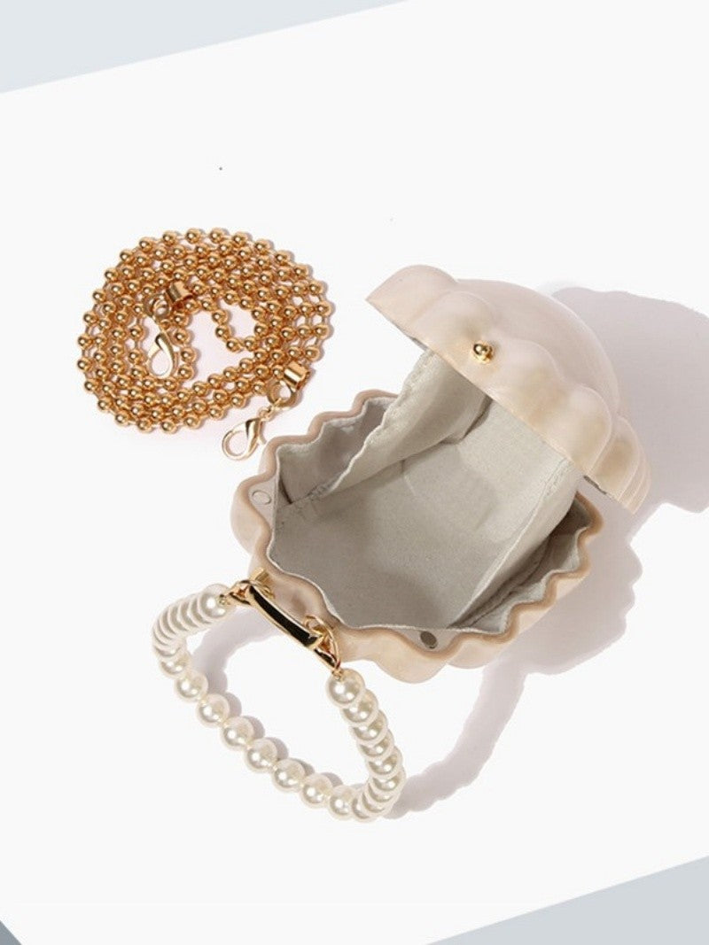 Daisy Shape Fashion Acrylic Shell Clutch Evening Bags Wedding Party Women Bead Luxury Brand