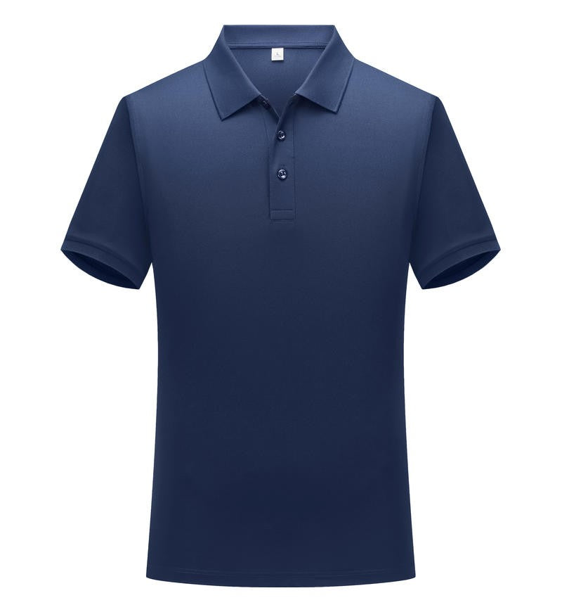 Solid color cotton breathable men's and women's polo shirts, T-shirts, printed logos, embroidered summer workwear, short sleeves