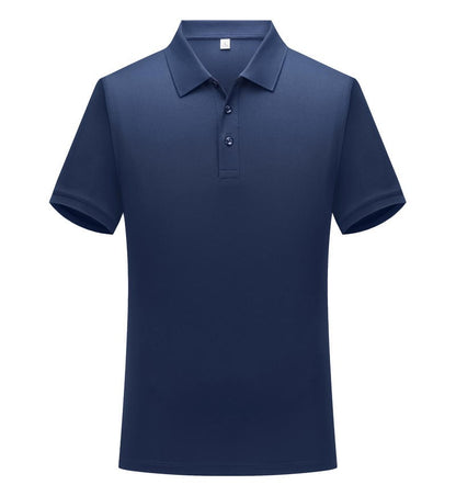 Solid color cotton breathable men's and women's polo shirts, T-shirts, printed logos, embroidered summer workwear, short sleeves