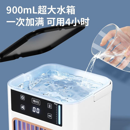 Ventilador de Ar Condicionado Inteligente Portátil Mini Ventilador Super Refrescante com 3 Velocidades Grande Tanque de Água Cooler de Ar Condicionador portátil