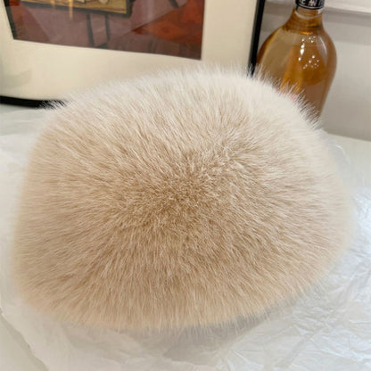 Hot Sale Fur Hat Women Warm Snow Ski Cap Female Faux Fox Fur Thick Warm Winter Hat Lady Windproof Russian Hat Ear Warmer Bonnet