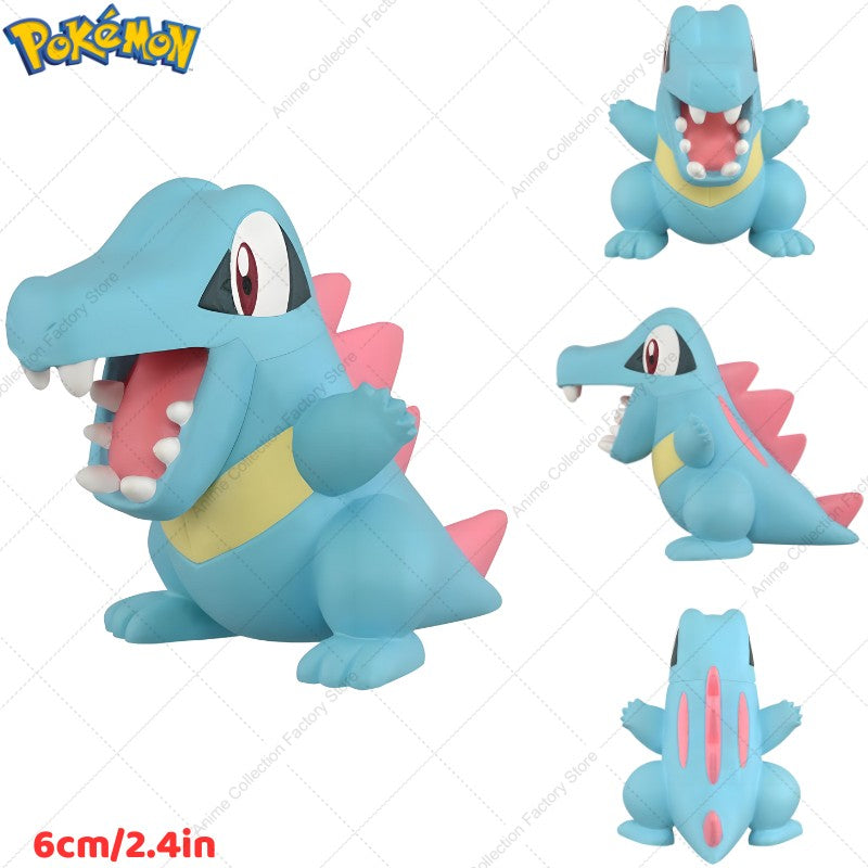 100% Original Takara Tomy Pokemon Figure Toys Chikorita Totodile Tepig Mega Metagross Charizard X PVC Figurine Model Dolls Gifts