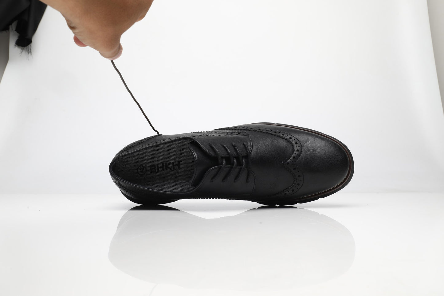BHKH Male Sneakers Autumn/Winter traf Leather Men Casual Shoes Business Work Office Lace-up Dress shoes For Men Size47