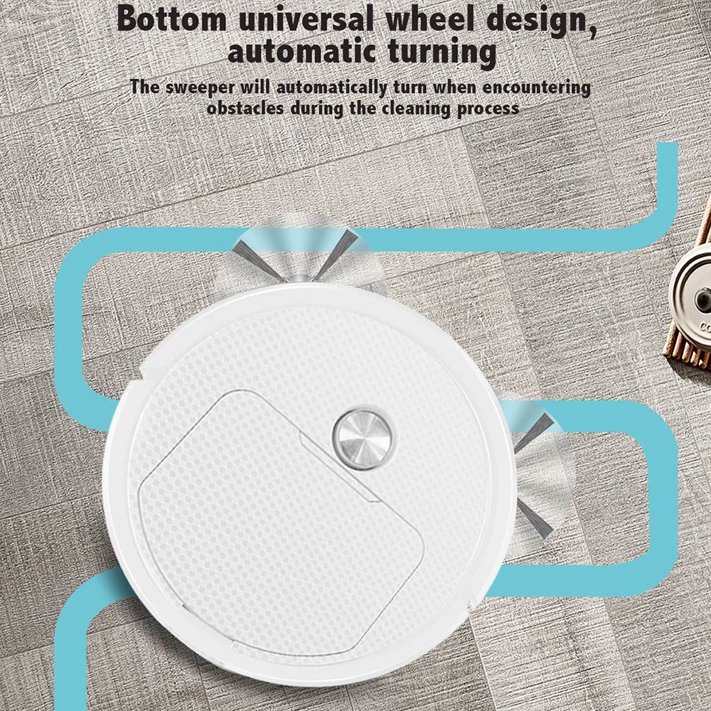 NEW 3 In 1 Smart Sweeping Robot Home Mini Sweeper Sweeping and Vacuuming Wireless Vacuum Cleaner Sweeping Robots For Home Use