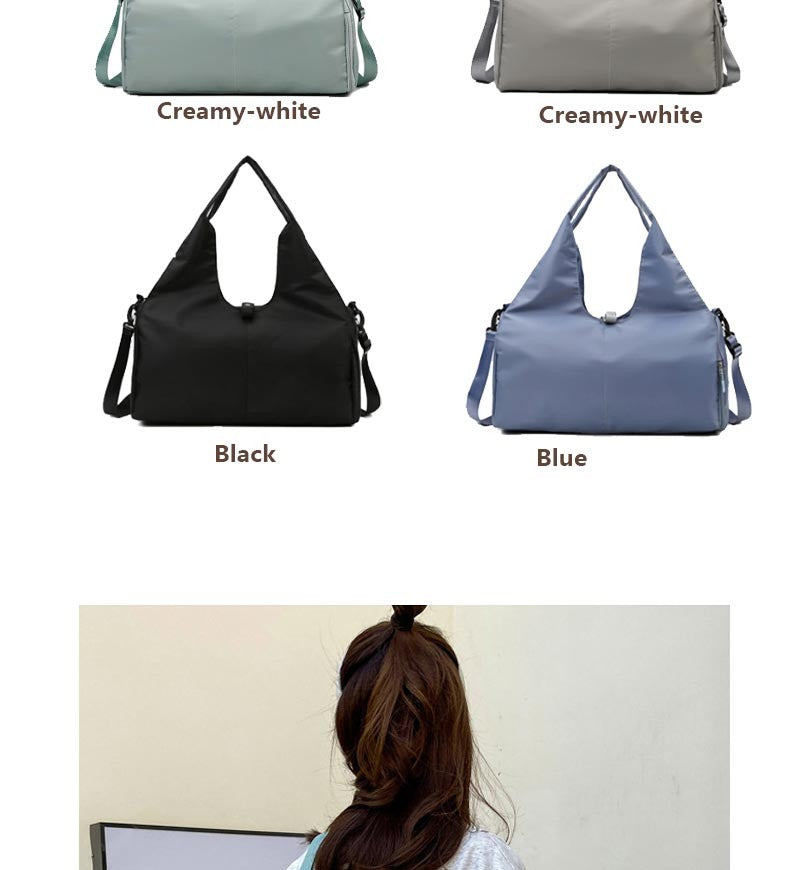 2025 New Women's Waterproof Yoga Mat Bag Fitness Pilates Portable Shoulder Bag with Shoe Compartment Dry and Wet Storage Bag