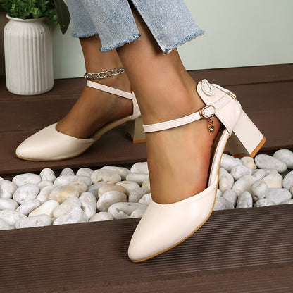 2025 Spring/Summer Hot Sale?Fairy Style Thin-Strap High Heels - Bowknot with Golden Buckle, Comfortable & Versatile