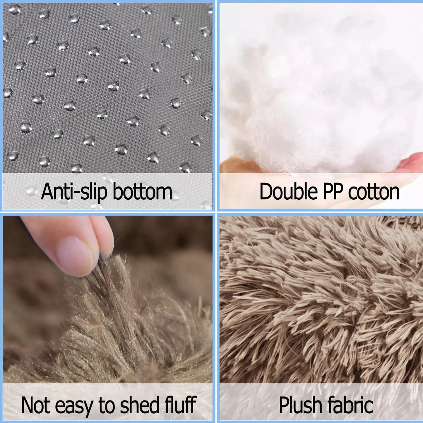 Cama Redonda para Cães, Cama Quente de Inverno para Gatos, Cesto de Pelúcia para Cães, Cama Lavável para Pequenos, Médios e Grandes Cães, Sofá para Gatos