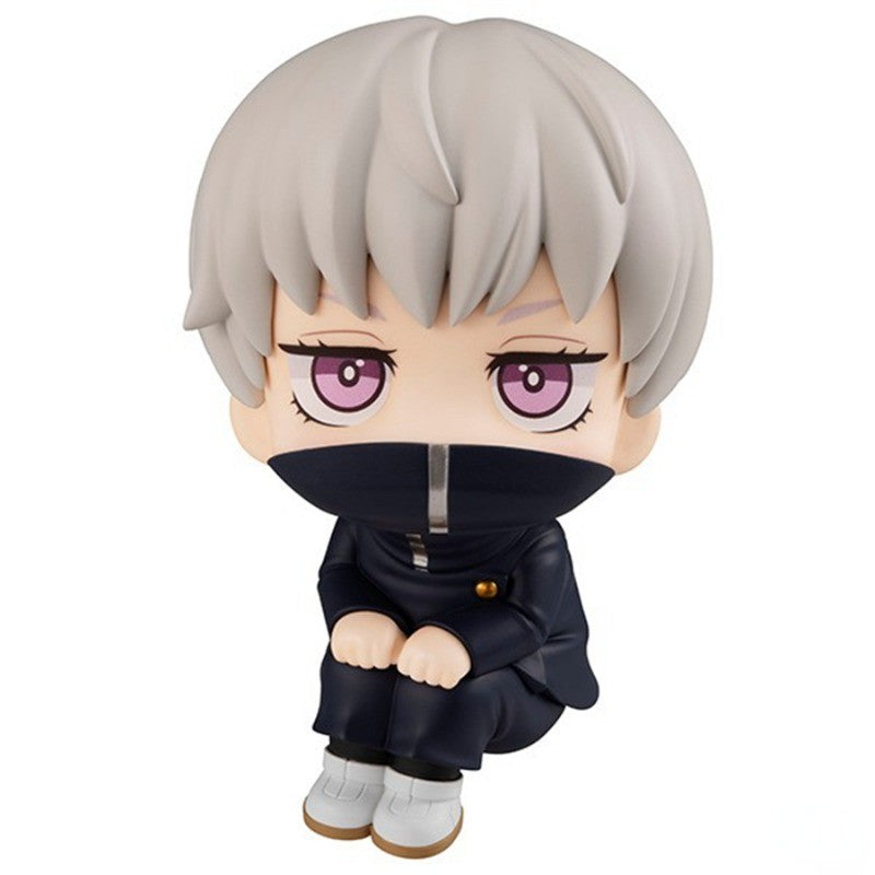 10cm Jujutsu Kaisen Anime Figure Look Up Versão Q Satoru Gojo/Geto Suguru Boneco de Ação Fushiguro Toji/Okkotsu Yuta Estatueta