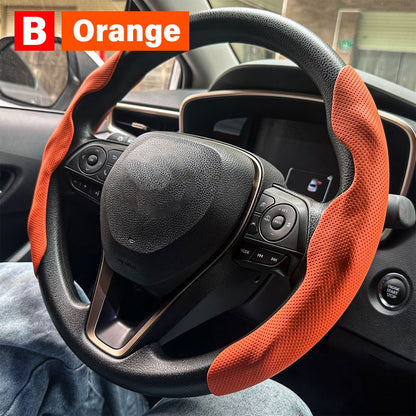 2PCS Car Steering Wheel Cover For Nissan Qashqai Juke J10 J11 Pulsar Sentra Altima Patrol Micra Rogue Almera Versa Accessories