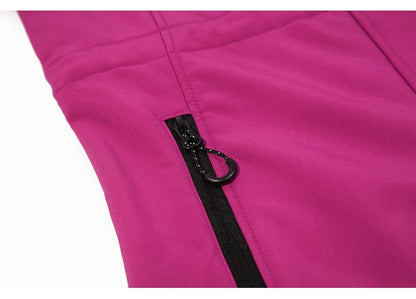 Women's Hiking Jacket Long Soft Shell Fleece Outdoor Windbreaker Camping Trekking Climbing Female Coats Winter